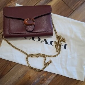 Coach Burgundy Leather Crossbody Bag